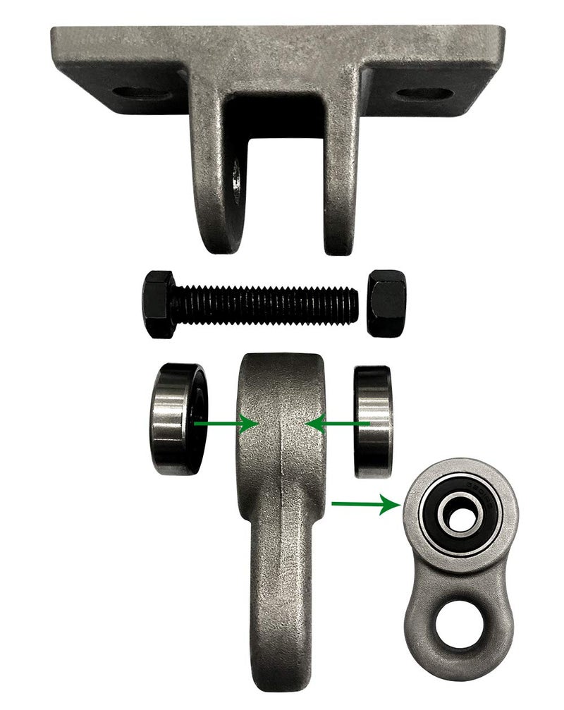 ABUSA Heavy Duty Metal Color Swing Hangers Screws Bolts Included Over 5000 lb Capacity Playground Porch Yoga Seat Trapeze Wooden Sets Indoor Outdoor 2 Pack - Image 1